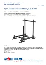 Preview for 1 page of Sport-thieme 329 8406 User Manual