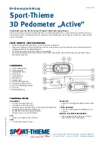 Sport-thieme Active 291 0202 User Manual preview