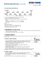 Preview for 3 page of Sport-thieme Active 291 0202 User Manual