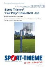 Предварительный просмотр 11 страницы Sport-thieme Fair Play 115 8104 Manual