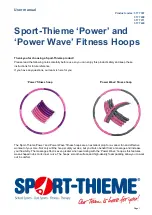 Preview for 4 page of Sport-thieme power User Manual