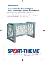 Preview for 1 page of Sport-thieme Small Training Goal 1,20x0,80 m Instructions For Assembly