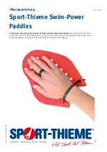 Preview for 1 page of Sport-thieme Swim-Power Hand Paddles Quick Start Manual