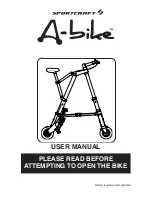 Sportcraft A-bike User Manual preview