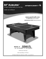 Sportcraft Auburn 32940 PL User Manual предпросмотр