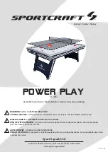 Preview for 1 page of Sportcraft Power Play Assembly Instructions Manual