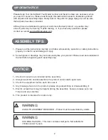 Preview for 3 page of Sportcraft SODIS-215 SERIES Assembly Instructions Manual