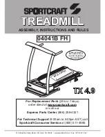 Sportcraft TX 4.9 Assembly Instructions And Rules preview