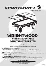 Sportcraft WRIGHTWOOD SC1008 Assembly Instructions Manual preview