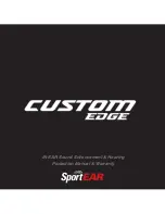 SportEar custom edge Manual & Warranty preview