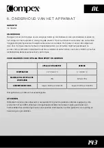 Preview for 146 page of Sportec Compex FIT 1.0 Instructions For Use Manual