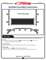 Sportime 10' Net Assembly Instructions предпросмотр