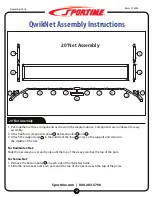 Preview for 2 page of Sportime 10' Net Assembly Instructions