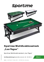 Sportime Las Vegas 3507810 Assembly Manual preview