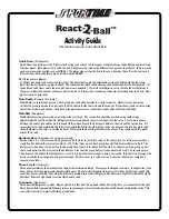 Sportime React-2-Ball Activity Manual preview