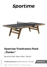 Sportime Timber W0-63 3631108 Assembly Manual preview