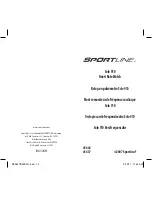 Sportline Solo 910 User Manual preview