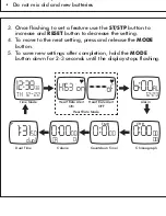 Preview for 8 page of Sportline Solo 920 Instruction Manual