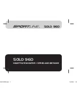 Sportline Solo 960 User Manual preview