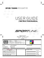 Sportline Speed toning User Manual preview