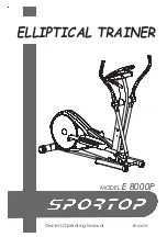 Preview for 1 page of Sportop E 8000P Owner'S Operating Manual