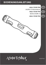 Sportplus AQUA TUBE PRO Instruction Manual preview