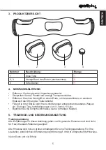 Предварительный просмотр 5 страницы Sportplus AQUA TUBE PRO Instruction Manual