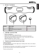 Предварительный просмотр 15 страницы Sportplus AQUA TUBE PRO Instruction Manual