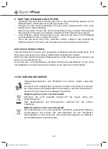 Preview for 22 page of Sportplus S-Bike SP-HT-1003 Operating Instructions Manual