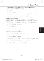 Предварительный просмотр 61 страницы Sportplus SP-AT-100 Operating Instructions Manual