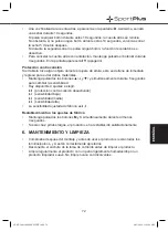 Предварительный просмотр 72 страницы Sportplus SP-AT-100 Operating Instructions Manual