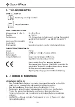 Предварительный просмотр 12 страницы Sportplus SP-DB-1006-W Instructions For Use Manual