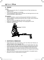 Предварительный просмотр 25 страницы Sportplus SP-MR-030-R-iE User Manual