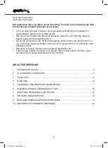 Preview for 2 page of Sportplus SP-PUB-012-IM-INT Operating Instructions Manual