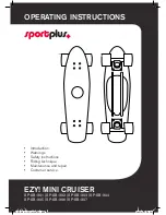 Preview for 1 page of Sportplus SP-SB-301 Operating Instructions Manual