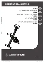 Preview for 1 page of Sportplus X-Bike SP-HT-1002 Operating Instructions Manual