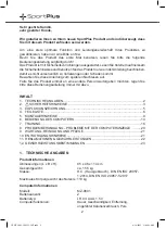 Preview for 2 page of Sportplus X-Bike SP-HT-1002 Operating Instructions Manual