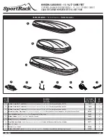 SportRack HORIZON CARGO BOX SR7011 Installation Instructions Manual предпросмотр