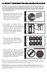 Предварительный просмотр 10 страницы SPORTS AFIELD 18 Gun Safe User Manual