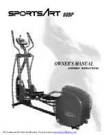 SPORTS ART 805p Owner'S Manual preview