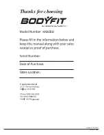 Preview for 16 page of Sports Authority BODYFIT XRB358 Owner'S Manual