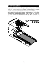 Предварительный просмотр 2 страницы SportsArt Fitness T655L Owner'S Manual