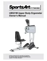 SportsArt Fitness UB521M Owner'S Manual preview