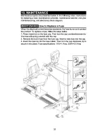 Предварительный просмотр 33 страницы SportsArt Fitness UB521M Owner'S Manual