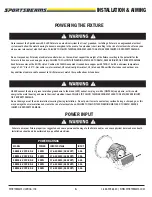 Preview for 10 page of SPORTSBEAMS LED 800 User Manual