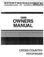 SportsCoach Cross Country 1989 Owner'S Manual preview