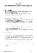 Preview for 3 page of Sportslife S001521 Assembly, Installation, Care, Maintenance, And Use Instructions