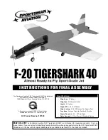 Sportsman Aviation F-20 TIGERSHARK 40 Instructions For Final Assembly preview