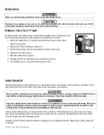 Preview for 9 page of Sportsman CWUP15 Assembly & Operating Instructions