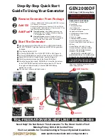 Preview for 1 page of Sportsman GEN2000DF Step-By-Step Quick Start Manual